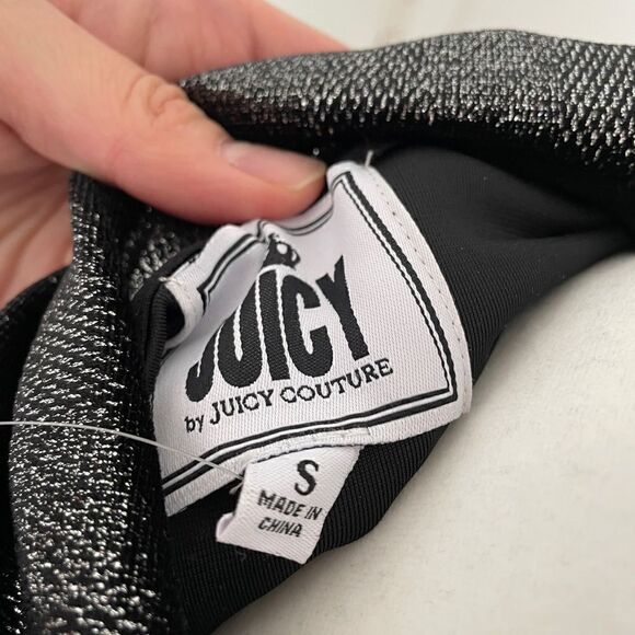 NWT Juicy Couture shine velour Jacket+mid rise wide leg pant S(Matching Set) - Picture 7 of 16